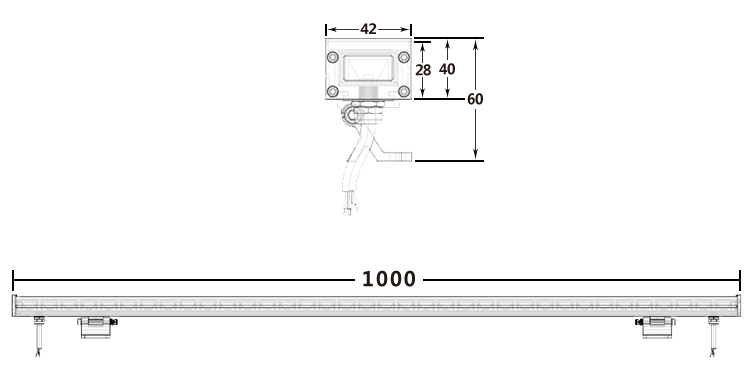 LED wall washer light JFG42-B48-D2(图1)